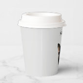 Grijs Zwart Wit Kitty Kat Papieren Bekers (Rechts)