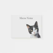 Grijs Zwart Wit Kitty Kat Post-it® Notes (Voorkant)