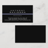 Grijs zwart wit patroon dun licht Visitekaartje (Voorkant / Achterkant)