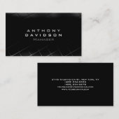 Grijs zwart wit Patroon Visitekaartje (Voorkant / Achterkant)