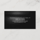 Grijs zwart wit Patroon Visitekaartje (Achterkant)