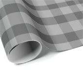 Grijs zwart-wit plaid cadeaupapier (Rol Hoek)
