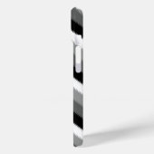 Grijs Zwart Wit Stripes Design Case-Mate iPhone Case (Achterkant / Links)