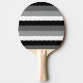 Grijs Zwart Wit Stripes Design Tafeltennisbatje