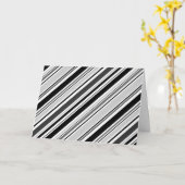 Grijs, zwart, witte strepen kaart (Gele Bloem)