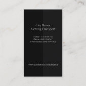 Grijs-zwarte lagen Home Verhuizen Visitekaartje (Achterkant)