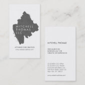 Grijsbeschilderde Logo Visitekaartje (Voorkant / Achterkant)