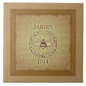  grijsbijl Burlap zie Decoratief Tegeltje (Voorkant)