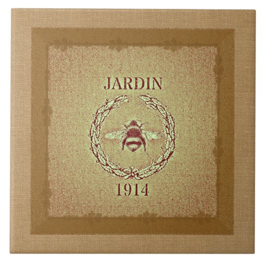  grijsbijl Burlap zie Decoratief Tegeltje (Voorkant)