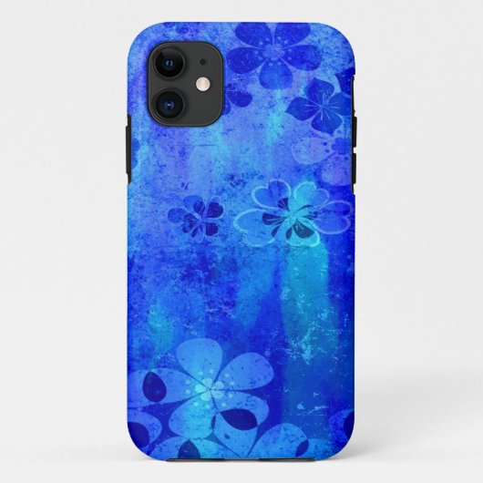  grijsblauw floreel patroon 2 Case-Mate iPhone case (Achterkant)