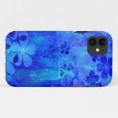  grijsblauw floreel patroon 2 Case-Mate iPhone case (Achterkant (horizontaal))