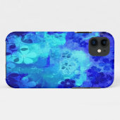  grijsblauw floreel patroon 4 Case-Mate iPhone case (Achterkant (horizontaal))