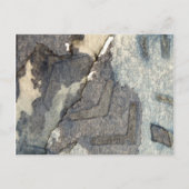 grijsblauwe achtergrond waterverf 2 briefkaart (Voorkant)