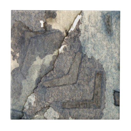 grijsblauwe achtergrond waterverf 2 tegeltje (Voorkant)