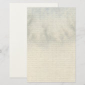grijsblauwe achtergrond waterverf 6 briefpapier (Voorkant / Achterkant)