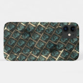 Grijsblauwe baksteeneffect, onder donkere vlek in  Case-Mate iPhone case (Achterkant (horizontaal))