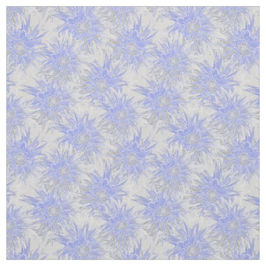 Grijsblauwe dahlias. stof (Swatch)