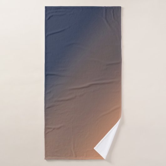 Grijsblauwe en beige gradiënt. bad handdoek (Badhanddoek)