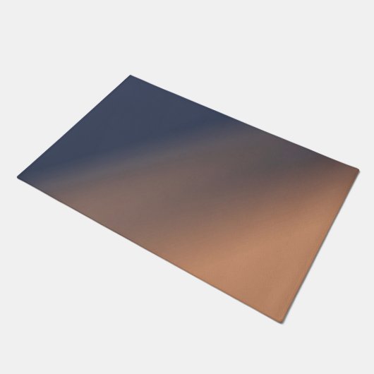 Grijsblauwe en beige gradiënt. deurmat (Schuin)