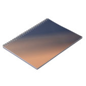 Grijsblauwe en beige gradiënt. notitieboek (Linkerzijde)
