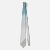 Grijsblauwe en beige gradiënt. stropdas (Voorkant)
