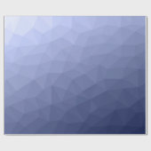 Grijsblauwe geometrische meshpatroon met verloop cadeaupapier (Vlak)