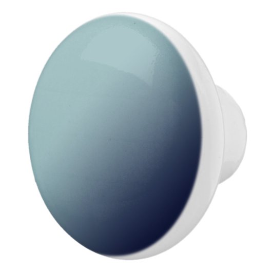 Grijsblauwe gradiënt. keramische knop (Rechts)