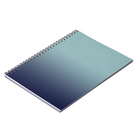Grijsblauwe gradiënt. notitieboek (Linkerzijde)