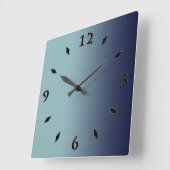 Grijsblauwe gradiënt. vierkante klok (Hoek)