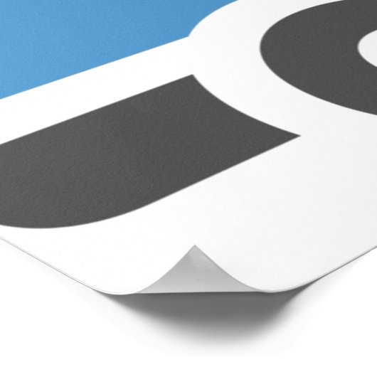 Grijsblauwe poster van ambulance (Hoek)