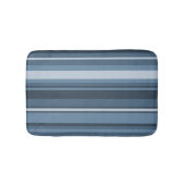 Grijsblauwe strepen badmat (Voorkant)