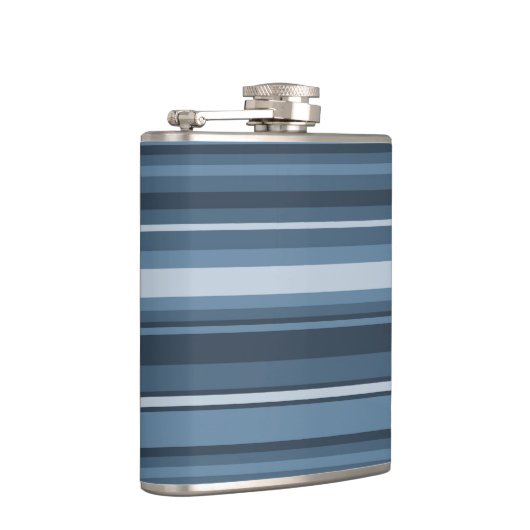 Grijsblauwe strepen heupfles (Rechts)