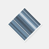 Grijsblauwe strepen servetten (Hoek)