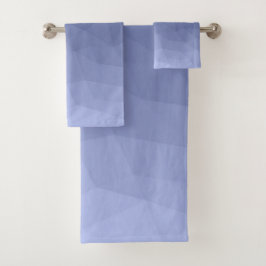 Grijsblauwe verloop geometrisch meshpatroon bad handdoek