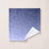 Grijsblauwe verloop geometrisch meshpatroon bad handdoek (Wasdoekje)