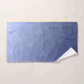 Grijsblauwe verloop geometrisch meshpatroon bad handdoek (Handdoek)