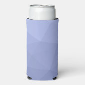 Grijsblauwe verloop geometrisch meshpatroon seltzer blikjeskoeler (Seltzer Voorkant)