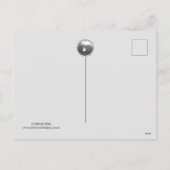 GRIJSBRUINE CORNUCOPIE MET WITTE EDELSTEEN FEESTDAGENKAART (Achterkant)