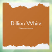 Grijsbruine textuurprint raamsticker (Vel 3)