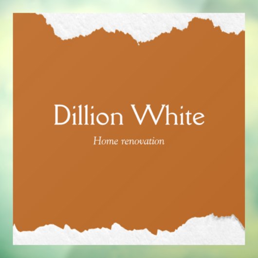 Grijsbruine textuurprint raamsticker (Vel 3)