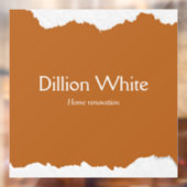 Grijsbruine textuurprint raamsticker (Vel 2)