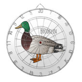 Grijsbuikmierklauwier Dartbord (Voorkant)