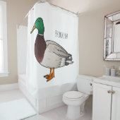 Grijsbuikmierklauwier Douchegordijn (In situ)