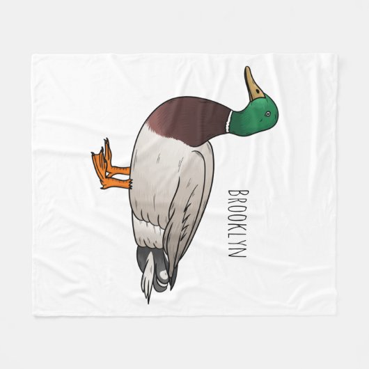 Grijsbuikmierklauwier Fleece Deken (Voorkant (Horizontaal))