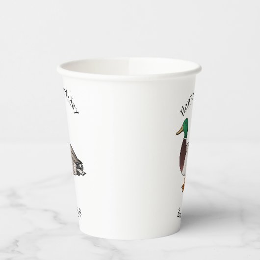 Grijsbuikmierklauwier Papieren Bekers (Links)