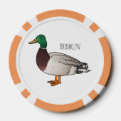 Grijsbuikmierklauwier Poker Chips (Achterkant)