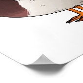 Grijsbuikmierklauwier Poster (Hoek)