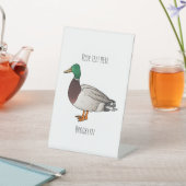 Grijsbuikmierklauwier Reclamebord Met Voetstuk (Insitu)