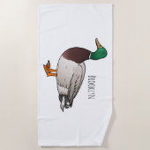 Grijsbuikmierklauwier Strandlaken (Voorkant)