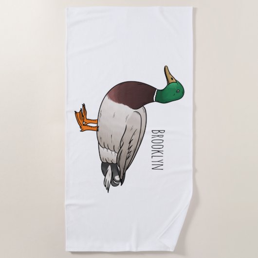 Grijsbuikmierklauwier Strandlaken (Voorkant)